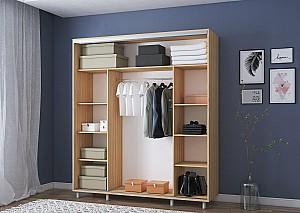 Dulap-cupe Mobildor Lux Aron-P 200 (2 oglinzi) Stejar Sonoma