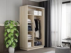 Dulap-cupe Mobildor Lux Fox 160 (2 PAL cu elemente din oglindă) Stejar Sonoma