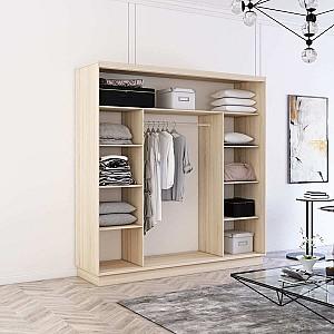 Dulap-cupe Mobildor Lux Fox 200 (1 oglinda, 1 PAL) Stejar Sonoma