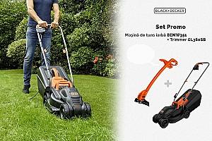 Masina de tuns iarba BLACK&DECKER BEMW351 + trimmer GL360SB