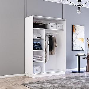 Dulap-cupe Mobildor Lux Fox 150 (2 oglinzi) Alb