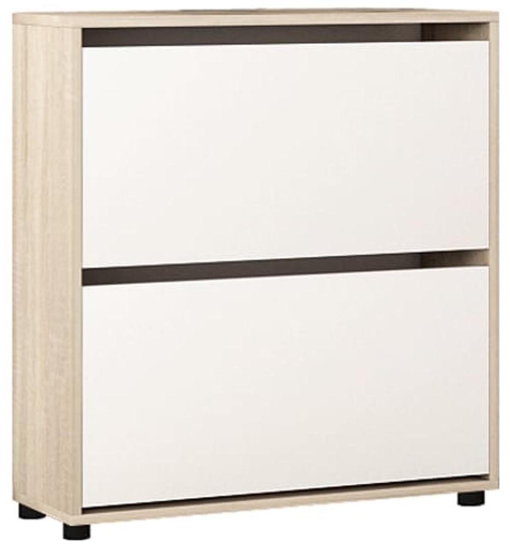 Dulap pentru incaltaminte Mobildor Lux Leo 60 2D (60x27x86H cm) Stejar Sonoma / Alb