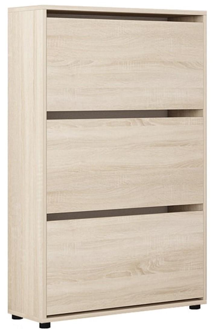 Dulap pentru incaltaminte Mobildor Lux Leo 60 3D (60x27x125H cm) Stejar Sonoma