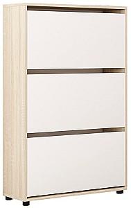 Dulap pentru incaltaminte Mobildor Lux Leo 60 3D (60x27x125H cm) Дуб Сонома / Белый