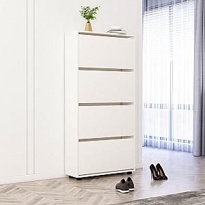 Dulap pentru incaltaminte Mobildor Lux Leo 60 4D (60x27x164H cm) Alb