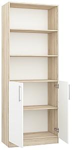 Dulap Mobildor Lux Practik (combinat cu polițe) (80x40x210H cm) Stejar Sonoma / Alb