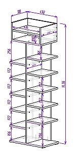 Raft pentru incaltaminte Mobildor Lux Arlo Sonoma