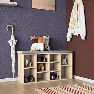 Raft pentru incaltaminte Mobildor Lux Aspect (105x30x48H cm) Stejar Sonoma