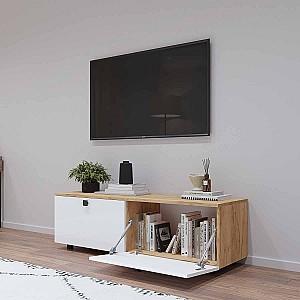 Tumba pentru televizor Mobildor Lux ZEN 1.4m Sonoma/Alb