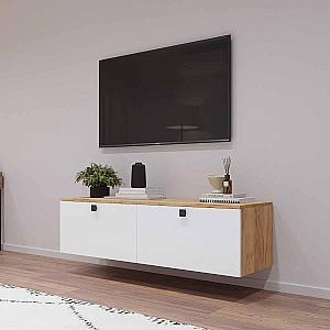 Tumba pentru televizor Mobildor Lux ZEN 1.4m Sonoma/Alb