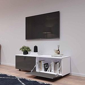 Tumba pentru televizor Mobildor Lux ZEN 1.4m Alb/Antracit