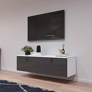 Tumba pentru televizor Mobildor Lux ZEN 1.4m Alb/Antracit