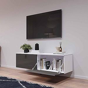 Tumba pentru televizor Mobildor Lux ZEN 1.4m Alb/Antracit