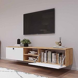 Tumba pentru televizor Mobildor Lux ZEN 2.0m Sonoma/Alb