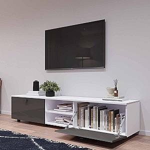 Tumba pentru televizor Mobildor Lux ZEN 2.0m Alb/Antracit