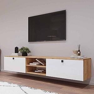 Tumba pentru televizor Mobildor Lux ZEN 2.2m Sonoma/Alb