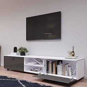 Tumba pentru televizor Mobildor Lux ZEN 2.2m Alb/Antracite