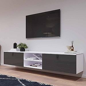 Tumba pentru televizor Mobildor Lux ZEN 2.2m Alb/Antracite