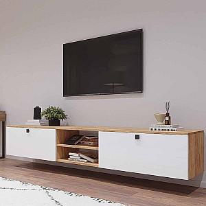 Tumba pentru televizor Mobildor Lux ZEN 2.4m Sonoma/Alb