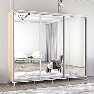 Dulap-cupe Mobildor Lux Aron 260 (3 oglinzi) Stejar Sonoma