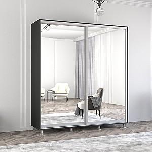 Dulap-cupe Mobildor Lux Aron 190 (2 oglinzi) Antracit