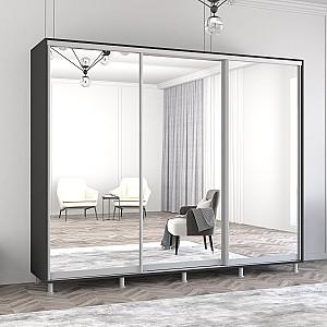 Dulap-cupe Mobildor Lux Aron 250 (3 oglinzi) Antracit