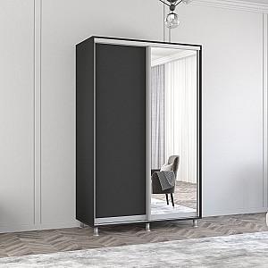 Dulap-cupe Mobildor Lux Aron 130 (1 oglinda, 1 PAL) Antracit