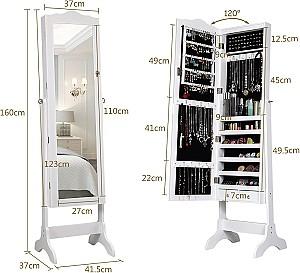 Oglindă Costway JV10771WH Alb