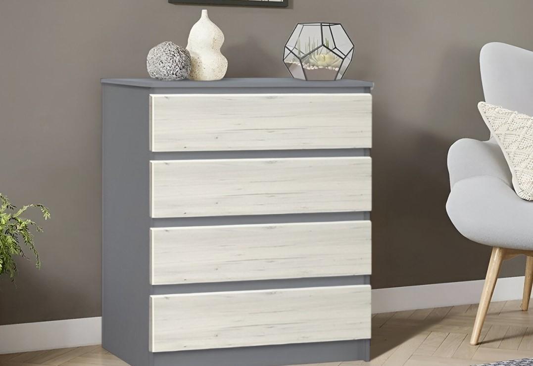 Comoda Modern Komfi 75cm  Gri Ardezie