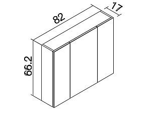 Dulap de baie Orka New Likya 80 Antracit (Gri)