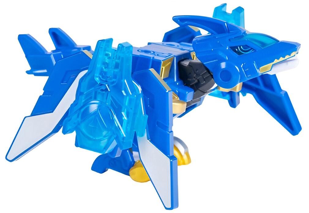 Jucarie interactiva Dinoster Dinozaur-Transformer Ptero Bo, albastru