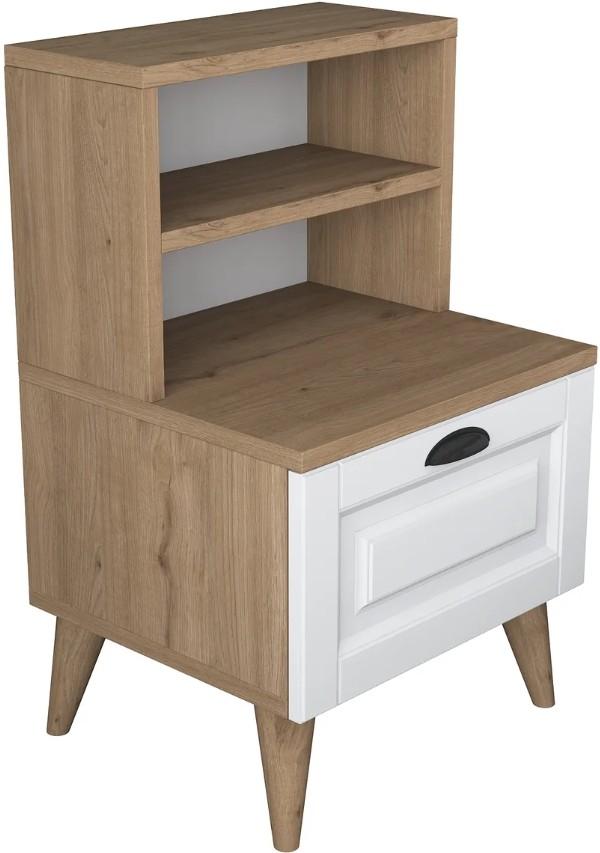 Noptiera Mirage Meble BD105 S Nuc (Maro)/Alb