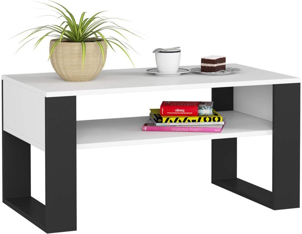 Masuta de cafea, reviste Akord Domi 92 White/Black