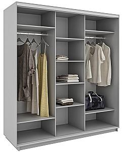 Dulap-cupe Confort-NV 220x60 cm (3 sablare / bronz) Nimphea Alb