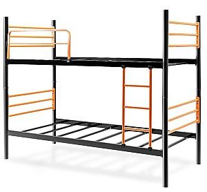 Pat copii Evger RD-70 90x200cm Negru/Oranj