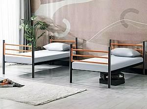 Pat copii Evger RD-70 90x200cm Negru/Oranj