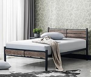 Pat Evger K-300 160x200cm Negru/Lemn