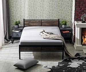 Pat Evger K-300 160x200cm Negru/Lemn