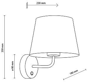 Aplica TK Lighting Maja 1884 Black