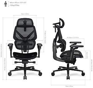 Fotoliu gaming ThunderX3 Flex Pro Mesh Black