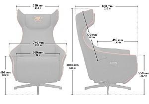 Fotoliu gaming Cougar Magus Gray