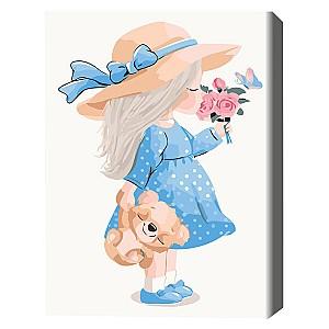 Tablou pe numere BrushMe Micuțа lady 30×40 сm (fără cutie)