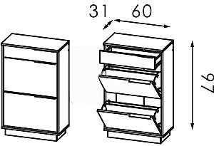 Antreu Modern Visit New Stejar Craft Alb/Gri Ardezie