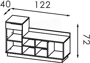 Antreu Modern Visit New Stejar Craft Alb/Gri Ardezie