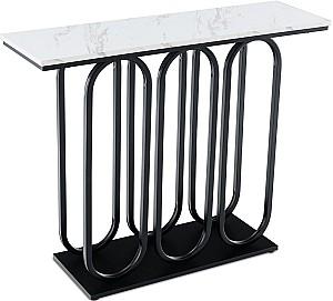 Masa consola Costway JV11235BK Negru/Alb