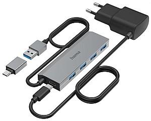 Adaptor de retea Hama 200138 USB Hub