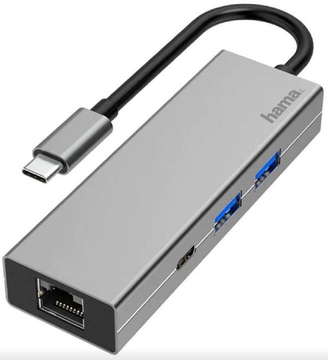 Adaptor de retea Hama 200108 USB-C Multiport
