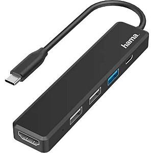 Adaptor de retea Hama 200117 USB-C Hub