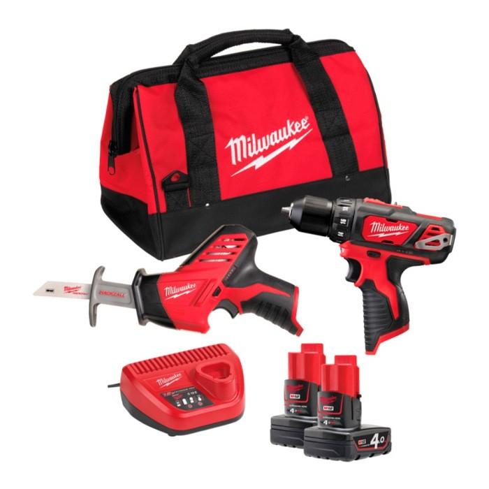 Set de scule electrice Milwaukee M12BPP2C-402B