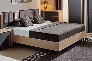 Pat Ambianta Malta (suport PAL) 1.6 m Cremona / Grafit + Saltea Salt Confort Clasic 160x200